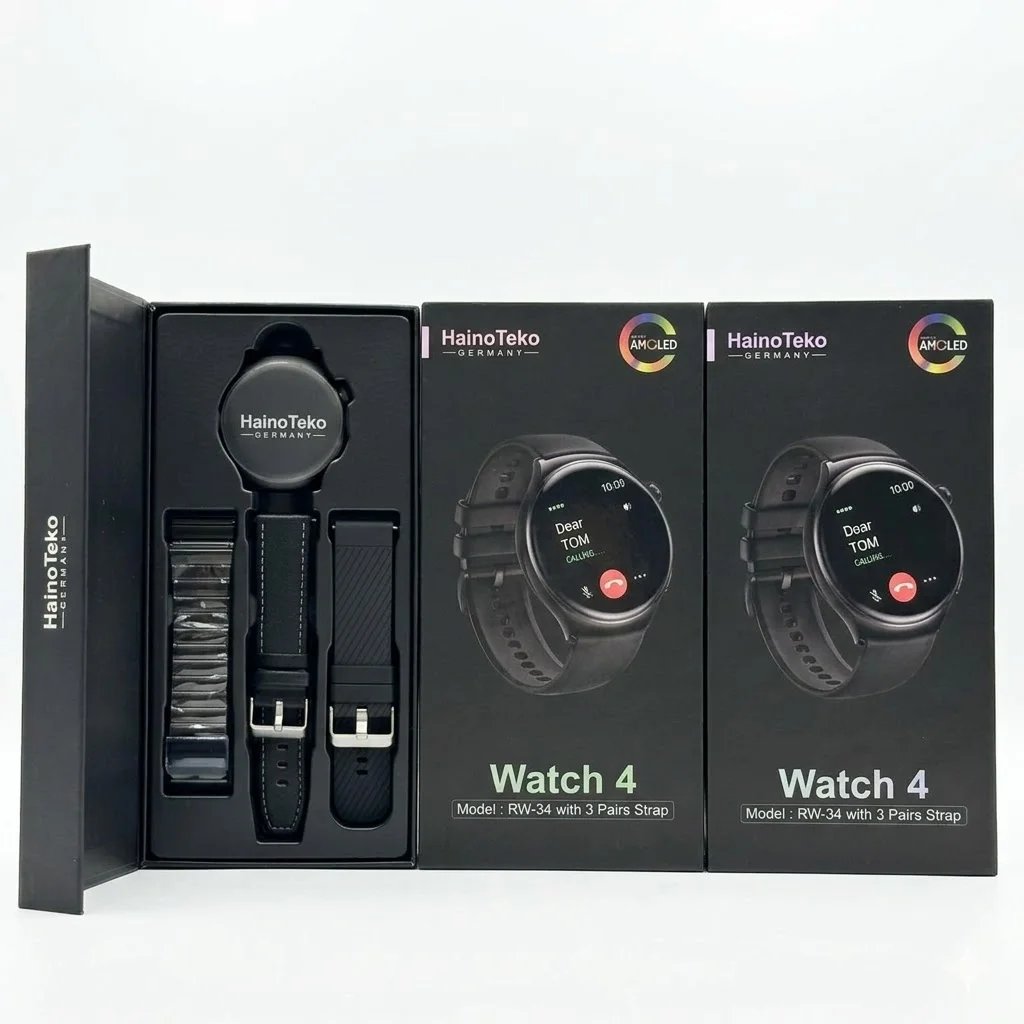 haino teko watch 4, rw34 amoled display smart watch