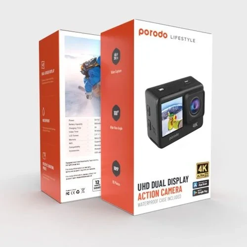 Porodo Go Act Fully Waterproof UHD 4K Action Camera