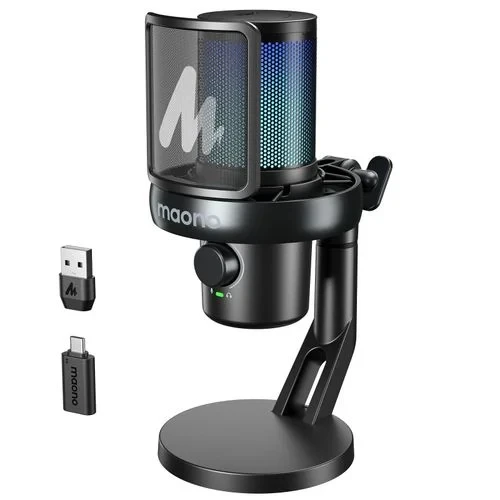 Maono DM40 Pro Wireless and USB Microphone for PC