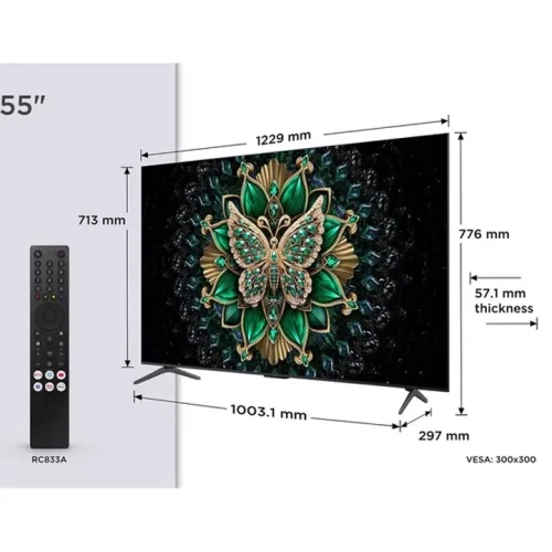TCL 55 inch C6K 4K UHD QD-Mini LED Google TV