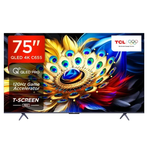 TCL 75 Inch 75C645/C655 4K Quantam Dot QLED Google Tv