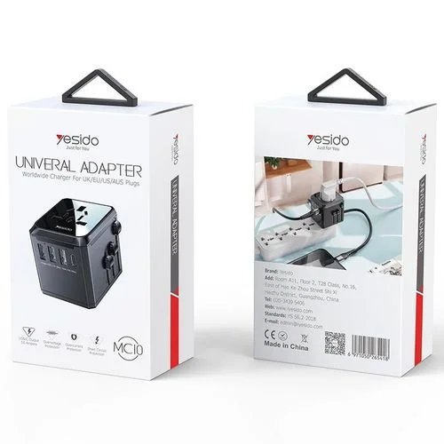 Yesido Type-C Ports Multi-function MC10 Universal Travel Adapter Plug