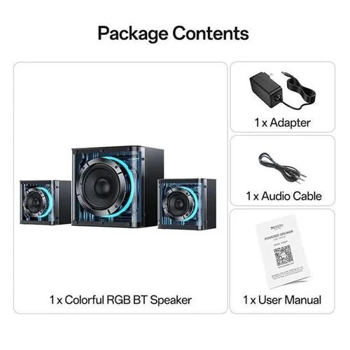 Yesido YSW41 40W 2.1 Channel System Colorful RGB Bluetooth Speaker Subwoofer
