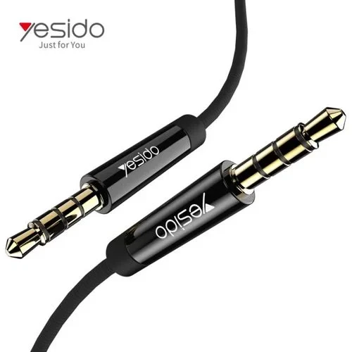 Yesido YAU15 2m Nylon   Auxiliar Audio Cable