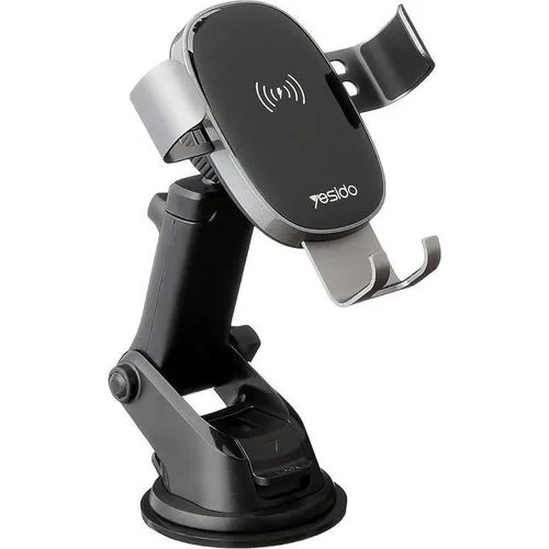 Yesido C123 Car Mobile Wireless Charger Magnetic Holder - Black