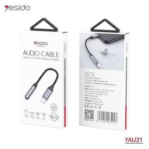 Yesido YAU21 Aux Audio Cable To Audio Adapter Cable