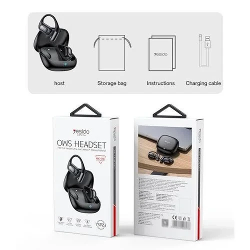 Yesido YSP23 BT5.4 Life Waterproof Design Dual-microphone OWS Active Noise Cancelling BT Headset