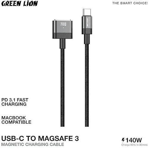Green Lion USB-C to MagSafe 3 Magnetic Charging Cable