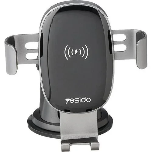 Yesido C123 Car Mobile Wireless Charger Magnetic Holder - Black