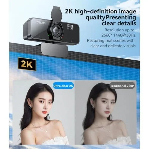 Yesido KM14 360 Ratation 2K 2 Million Pixels HD Camera