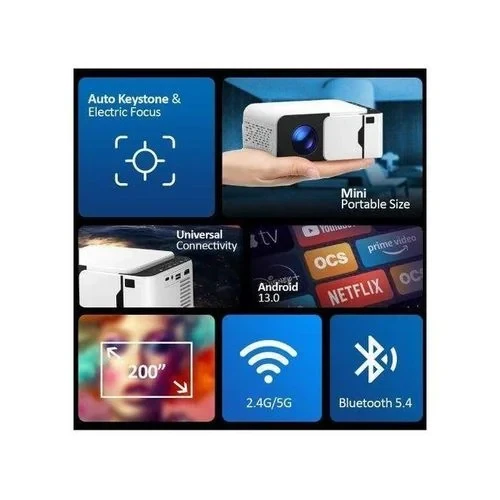 Borrego Smart 6 Portable Android HD Projector