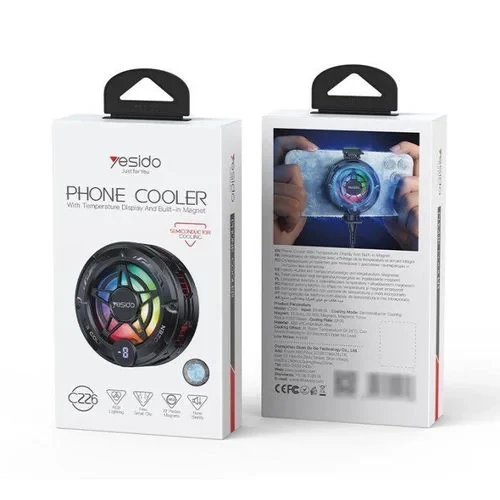 Yesido C226 Semiconductor Refrigeration Fast Cooling With LED Status Display Magnetic Mobile Phone Cooler