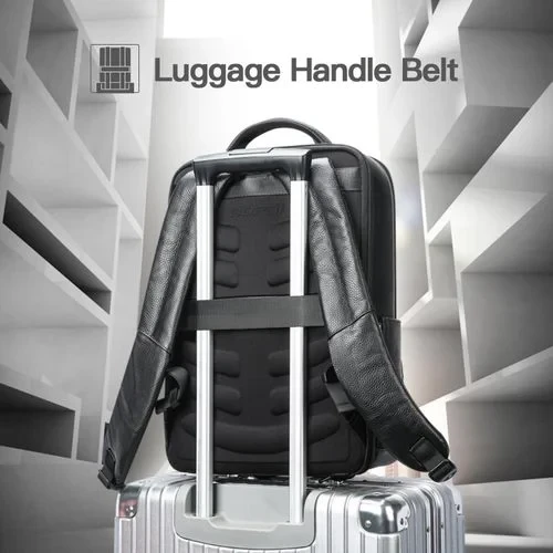 Yesido Genuine Leather Smart Backpack