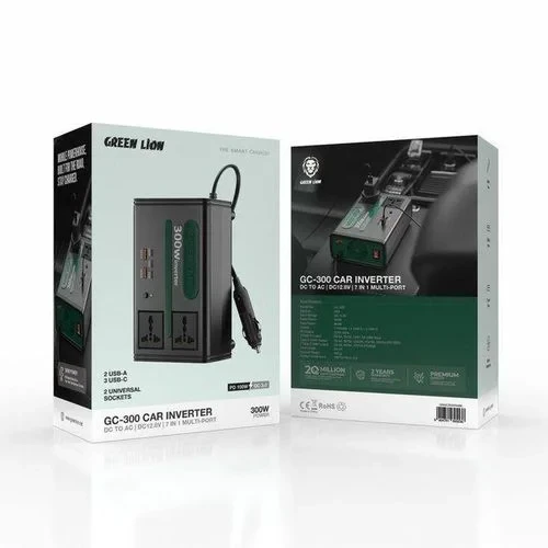 Green Lion GC300 Car Inverter 300W 7in1 Multi-Port