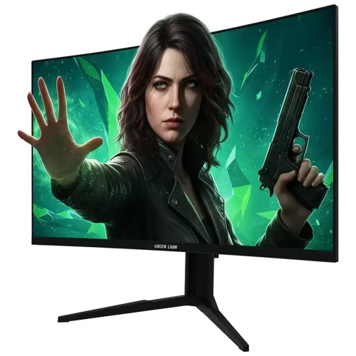 Green Lion Enigma 27-inch Curved Gaming Monitor.