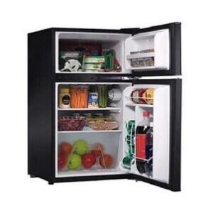 ADH 130Liters Double Door Refrigerator – Black