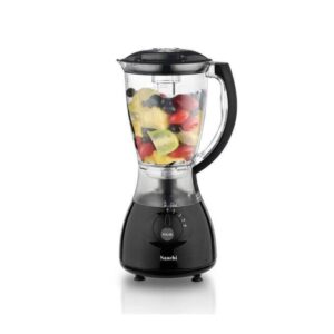 Saachi 2 Jars Blender + Grinder, Pulse Function, Auto-Clean Capability , 1.5 litres- Black