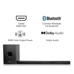 Hisense 2.1 CH 320W Bluetooth Soundbar DOLBY 2.1 