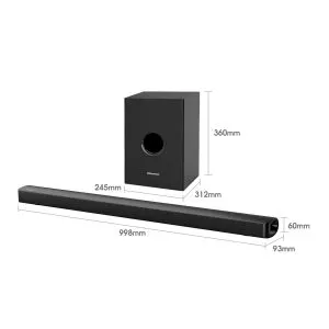 Hisense 2.1 CH 320W Bluetooth Soundbar DOLBY 2.1 