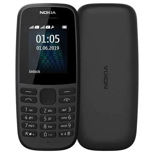 Nokia 105 1.77” Dual Sim FM Radio Torch Light 800MAH – Black