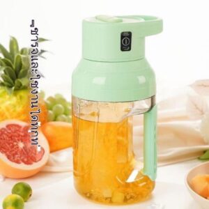 1500ML Electric Fruit Juicing Barrel Outdoor Ton Juicer Tritan Material USB Charging Double Cover Juicer Can Crush Portable Sports Cup Smoothie...