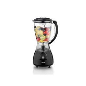 Saachi 2 Jars Blender + Grinder, Pulse Function, Auto-Clean Capability , 1.5 litres- Black