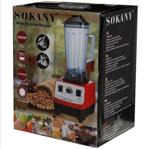 2L 4500W Multipurpose Commercial Blender Smoothie Food Processor Mixer Juicer Ice Crush Coffee Grinder-Red, White,Green - Image 3