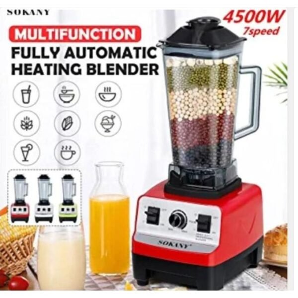 2L 4500W Multipurpose Commercial Blender Smoothie Food Processor Mixer Juicer Ice Crush Coffee Grinder-Red, White,Green - Image 6