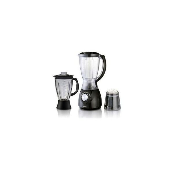 Saachi 3 in 1 Double Jar Blender + Grinder 1.6 Litre - Black