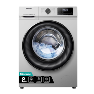 Hisense 8Kg Front Loader Washing Machine with Inverter - Silver
