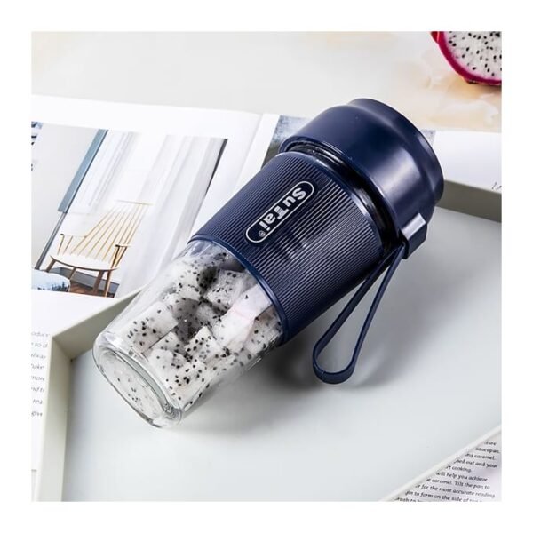 Mini Portable Blender Juicer Cup With USB Charger- Clear. - Image 2