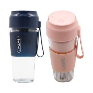 Mini Portable Blender Juicer Cup With USB Charger- Clear.