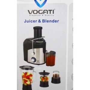 Vogati 4 in 1 Glass Juicer & Blender - Black