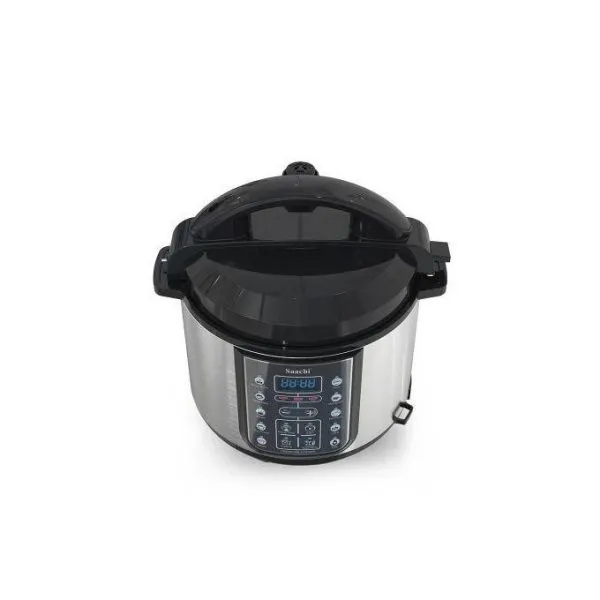 Saachi 14 In 1 Multi Function 5L Electric Pressure Cooker Rice Cooker Steamer - Silver.