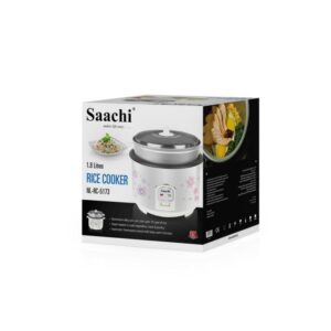 Saachi 1.8 Liters Multifunction 3 In 1 Rice Cooker-White