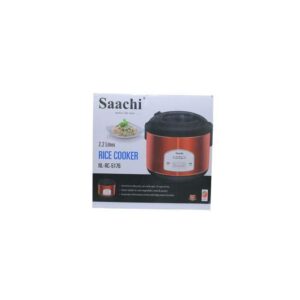 Saachi 2.2L Rice Cooker With A Steamer Basket - Red, Black