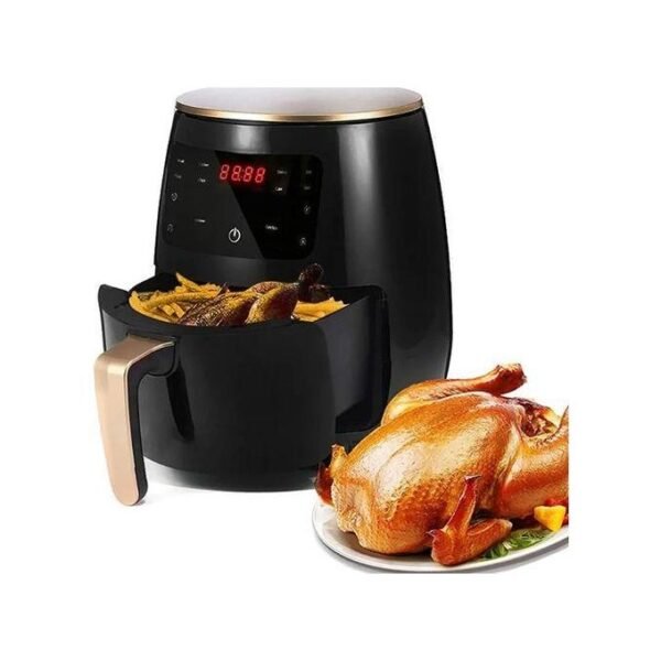 SilverCrest 6 Liters Large Oil Healthy Air Fryer-Black/Green