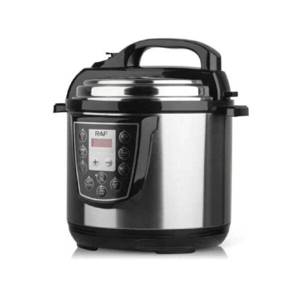 RAF 6L Electric Rice Pressure Cooker Steamer Pot- Silver - Image 2