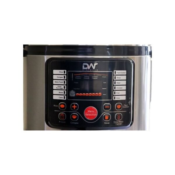 Digiwave 9L Electric Pressure Cooker 1300W - Silver - Image 3