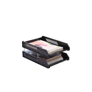 Genuine Black Plastic Document Tray 2 layers