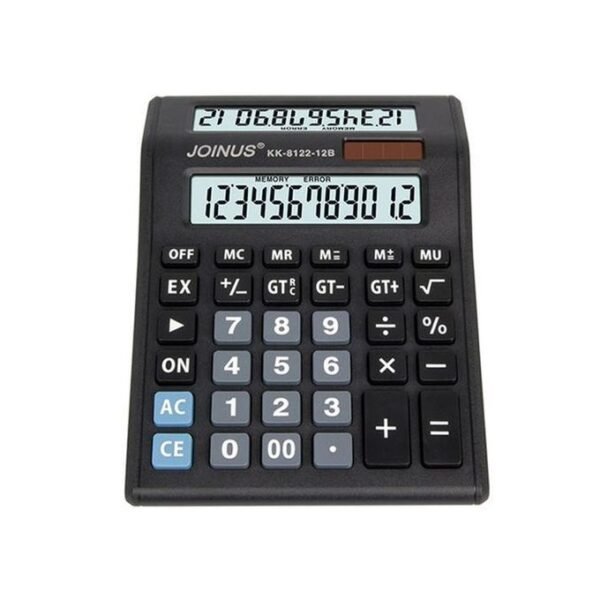 Joinus 12 Digit Large Lcd Display Calculator - Black