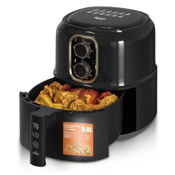 Raf Fast Baking Frying Airfryer For Cooking Healthy Foods Without Oil-Multicolours