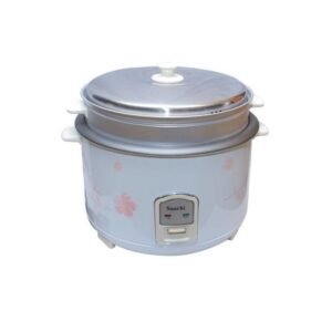 Rice Cooker With a Steamer Basket, 4.6Litres - White