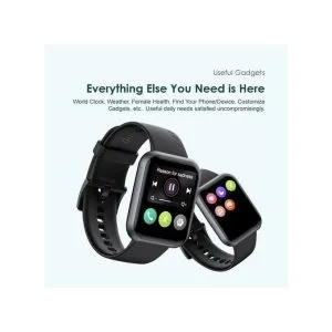 Oraimo Watch 2 Pro BT Call Quick Reply Health Monitor Smart Watch - Black