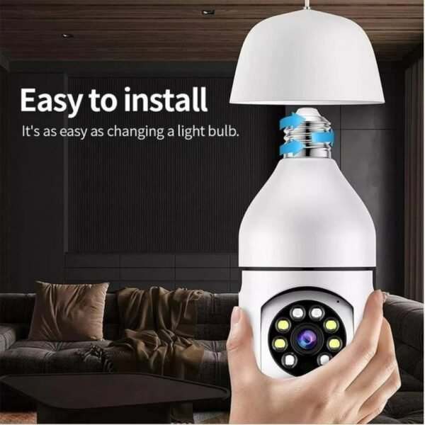 Wireless WiFi Light Bulb Camera Security Camera 1080p WiFi Smart 360 Surveillanc - Image 4