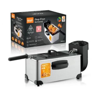 RAF 3.5 Litres Electric Stainless Steel Deep Fryer 2000W | R5299