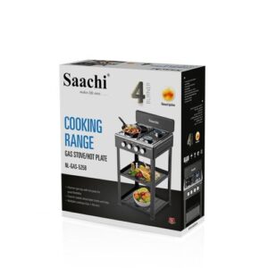 Saachi 2 Gas + 2 Hotplates Table Top Cooker With Shelves