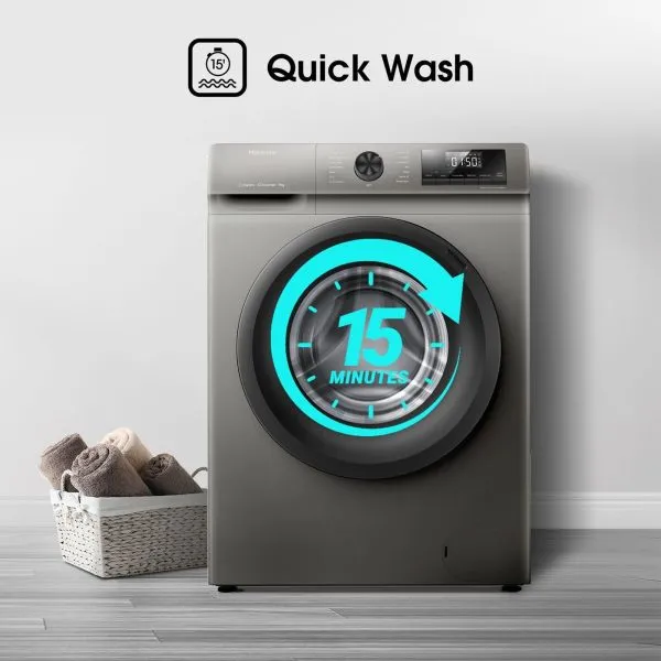 Hisense 9kg Front Loader Washing Machine -Titanium Grey