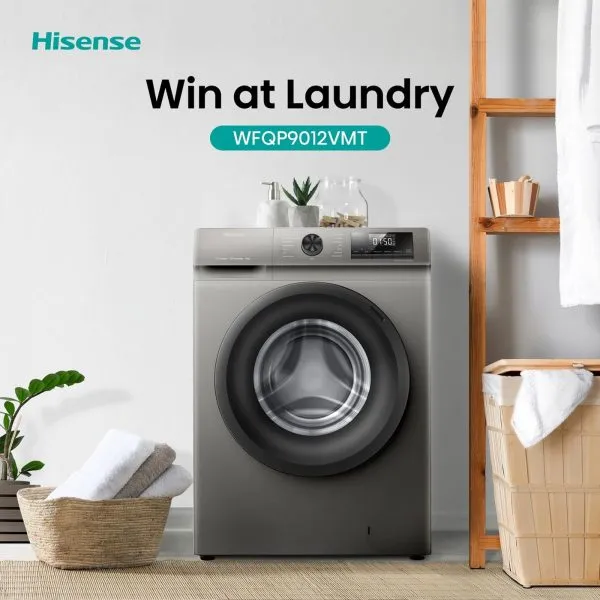 Hisense 9kg Front Loader Washing Machine -Titanium Grey