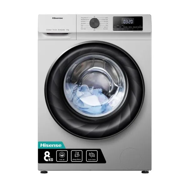 Hisense 8Kg Front Loader Washing Machine – Silver